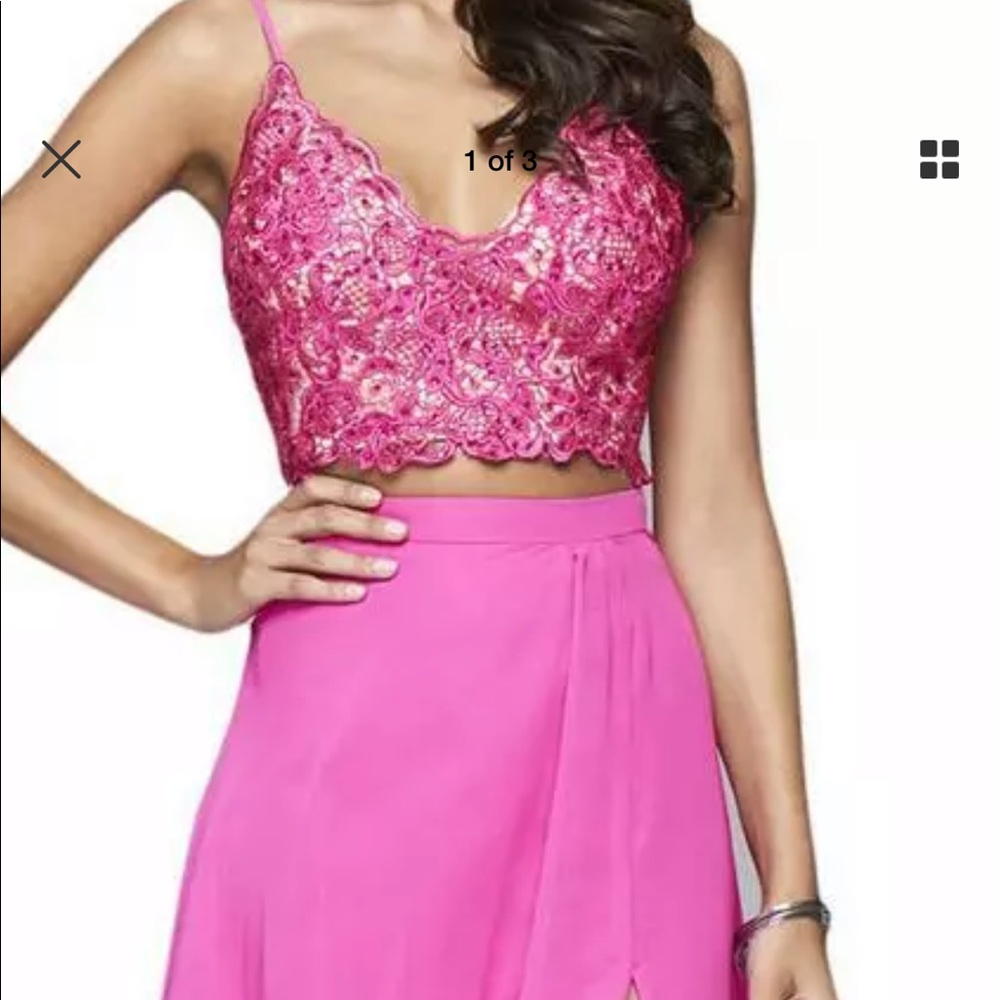 Faviana 2 piece Prom dress size 00